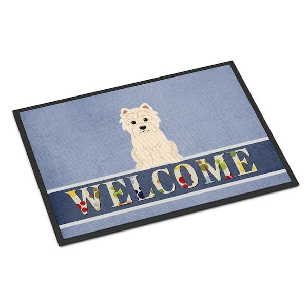 Carolines Treasures Carolines Treasures BB5623MAT 18 x 27 in. Westie Welcome Indoor or Outdoor Mat BB5623MAT - main